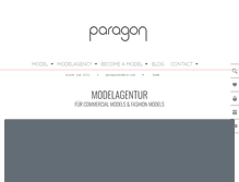 Tablet Screenshot of paragonmodels.com